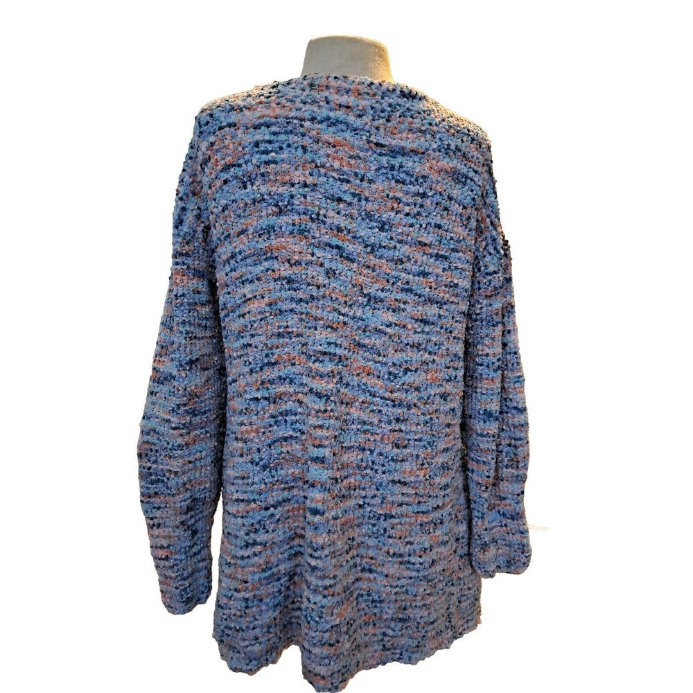 Rachel Zoe Cardigan Sweater Open Front Popcorn Teddy Bear Cozy - Picture 4 of 6